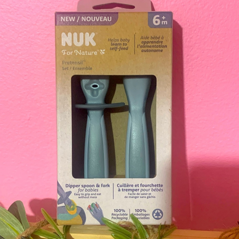 Nuk dipper spoon and fork